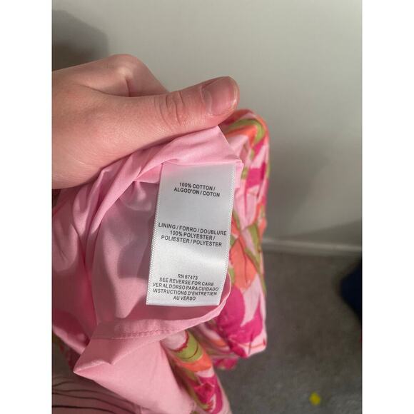 Taylor Pink Tropical Floral Print Ruffle Mini Dress - Picture 11 of 12